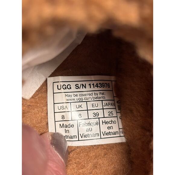 UGG Shearling Fleece Mule Slides Brown Slip On Platform Slippers Comfort Shoes - Picture 5 of 8